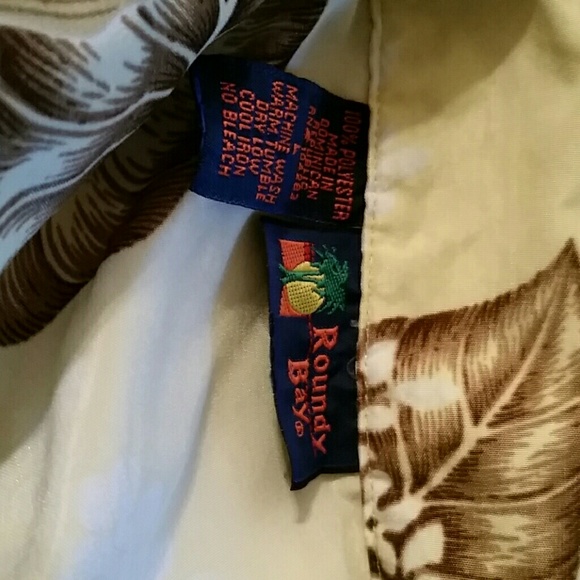 Roundy  Bay yellow/brown shirt L - Picture 4 of 4